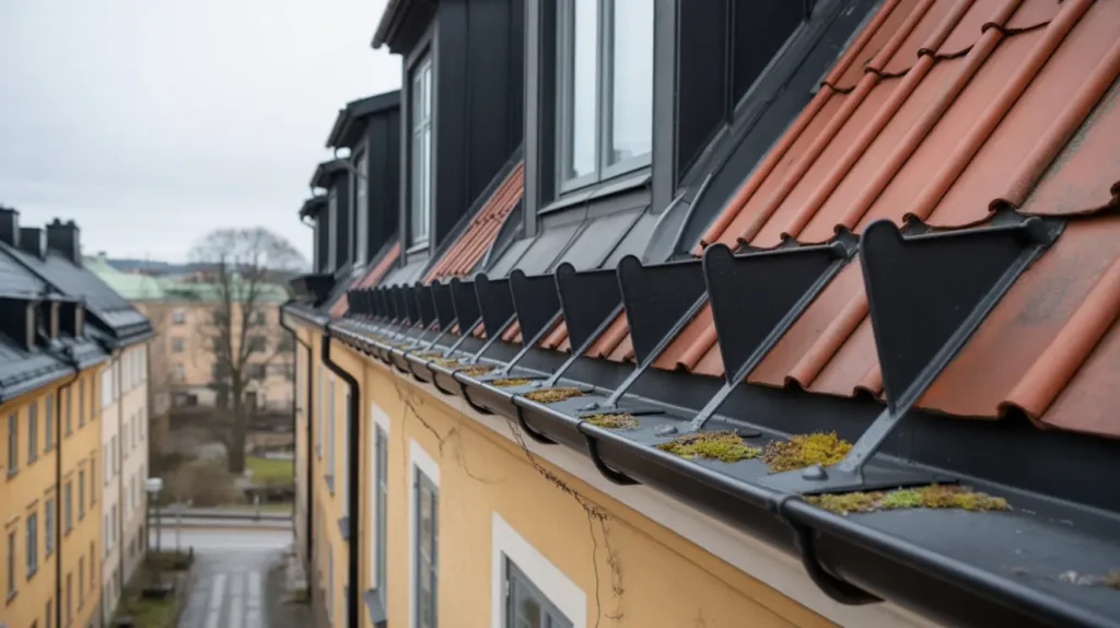 utbyte av sn rasskydd l ngs takfot p flerbostadshus i s dermalm stockholm