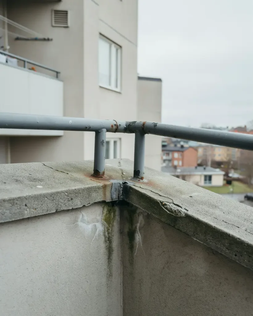 tecken p att din balkong beh ver renoveras innan sm skador blir stora problem